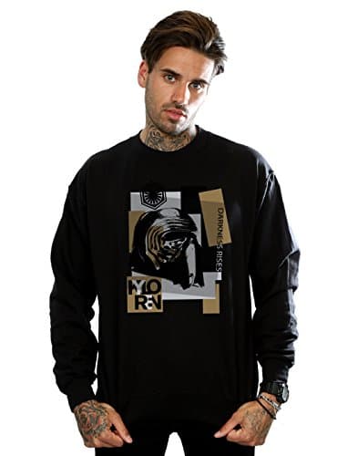 Image of Star Wars Men's The Last Jedi Kylo Ren Patchwork Sweatshirt XX-Large Black