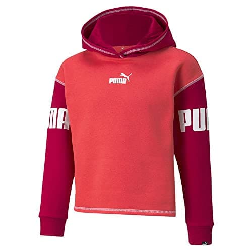 Image of PUMA Girl's Power Hoodie FL G, Paradise Pink, size: 176