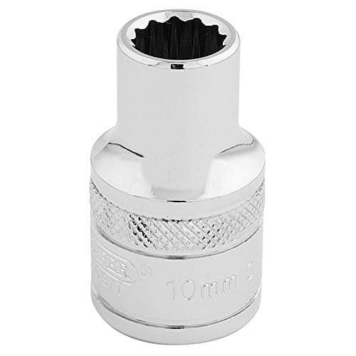 Image of Draper 33093 1/2" Square Drive 12 Point Socket, 10mm Size , Blue