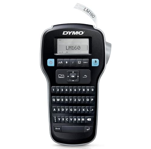 Image of DYMO LabelManager 160 Portable Labelling Device, Labelling Device with QWERTZ Keyboard and Easy Text Editing, for D1 Labels in 6, 9 and 12 mm Widths