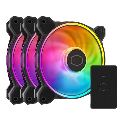 Image of Cooler Master MasterFan MF120 Halo² 3 in 1 PC Case | Liquid Cooler | Air Cooler Fan, Dual Loop ARGB LED Rings, ARGB LED Rings, Dynamic PWM 120mm 2050RPM,