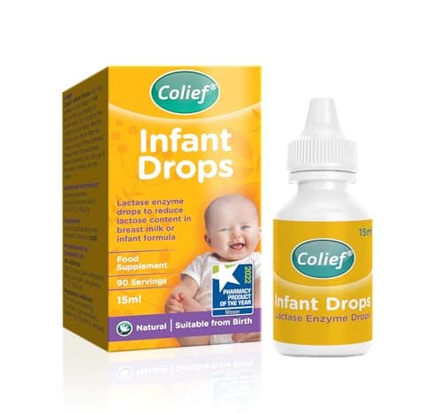 Image of Colief Infant Drops | Lactase Enzyme Drops | Natural Colic Relief for Babies | Reduces Bloating, Wind and Crying | (15ml)