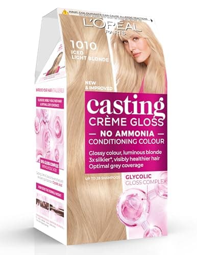 Image of L'Oréal Paris Casting Crème Gloss, Semi-Permanent Hair Dye, Radiant & Natural Colour, No-ammonia, Semi-Permanent Hair Colour Lasts 32 Washes, Shade: 1010 Iced Light Blonde