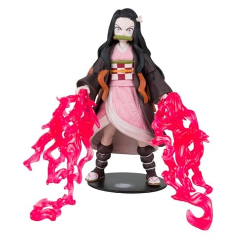 Image of McFarlane Toys, Demon Slayer 7-inch Nezuko Kamado Action Figure, Netflix Demon Slayer Anime Series Collectible Figure with Collectors Stand Base - Ages 12+