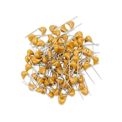 Image of Innfeeltech 100pcs 50V 2.2nF Monolithic Ceramic Capacitor Yellow Electronic Accessories for Computer and Telephone