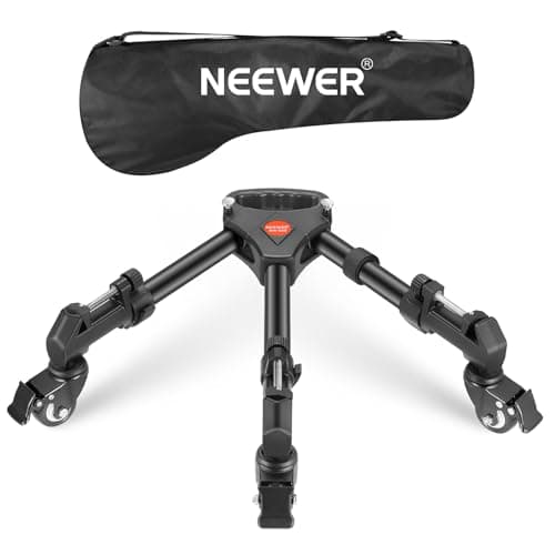 Image of Neewer Photography Professional Heavy Duty Tripod Dolly with Rubber Wheels and Adjustable Leg Mounts for Canon Nikon Sony DSLR Cameras Camcorder Photo Video Lighting