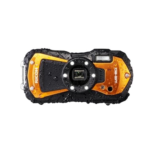 Image of Ricoh WG-80 Orange Waterproof Digital Camera Shockproof Freezeproof Crushproof 03127