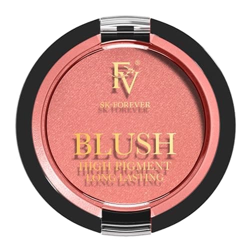 Image of FV Powder Blush, Long Lasting, Lightweight Blush for Cheeks, Smooth and Blendable Blush Powder, High Buildable Color, Transfer-Resistant Makeup Blush with a Shimmer Finish (03 Rose Shimmer, 5g)
