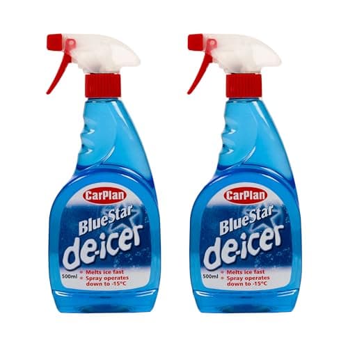 Image of CarPlan TDI501 Blue Star Winter De Icer Trigger Spray 500ml x 2