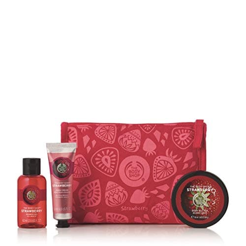 Image of Irresistibly Juicy Strawberry Delights Gift Bag - Shower Gel (60ml) Body Butter (50ml) Hand Cream (30ml)