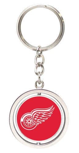 Image of aminco NHL Detroit Red Wings Spinning Logo Keychain