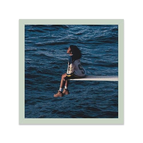 Image of Mint Green 12-Inch Vinyl Record Picture Frame for LP Album Covers – Wall & Tabletop Display for 12” Vinyl Sleeves | Album Art Holder