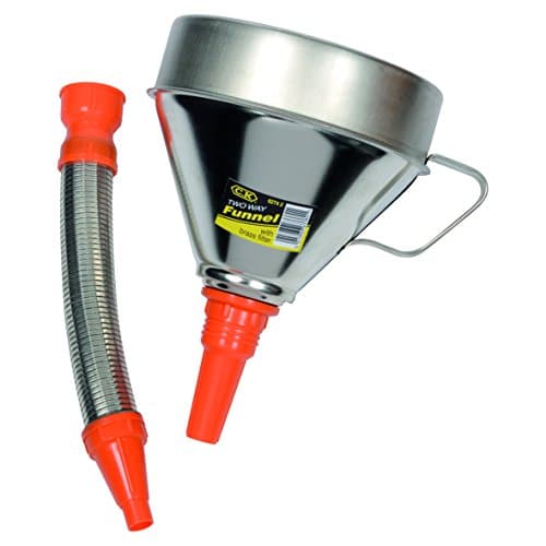 Image of C.K T6274 2 Metal Funnel, Silver/Orange