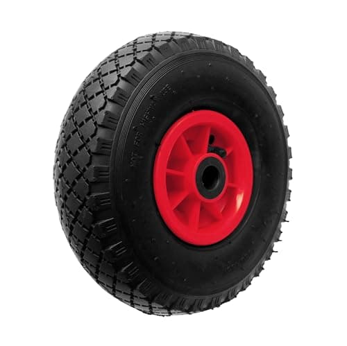 Image of Product Pro 10" Red Pneumatic Wheel 3.00-4 (260x85mm) for 20mm Axle Shaft