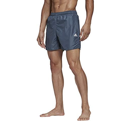 Image of Adidas Solid CLX Sh Sl Swimsuit - Legacy Blue, 2