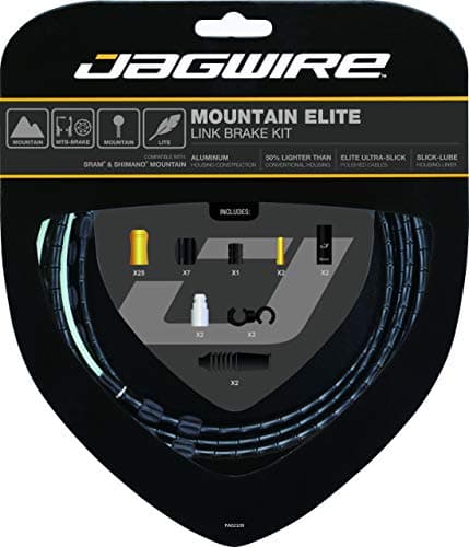 Image of Jagwire Mountain Elite Link Brake Cable Kit, Tubing, Adult Unisex, Black
