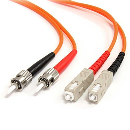 Image of StarTech.com 2m Fiber Optic Cable - Multimode Duplex 62.5/125 - LSZH - ST/SC - OM1 - ST to SC Fiber Patch Cable (FIBSTSC2)
