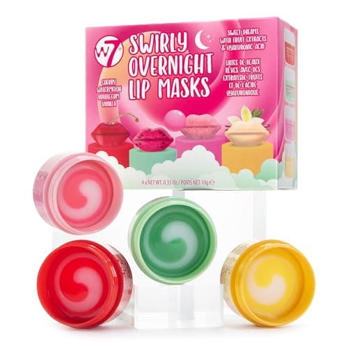 Image of W7 Sweet Dreams Swirly Overnight Lip Mask - Cherry, Watermelon, Bubblegum & Vanilla - Lip Treatments