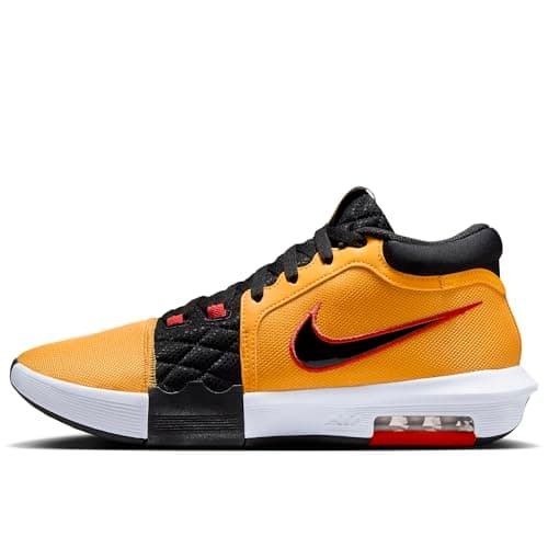 Image of NIKE Lebron Witness VIII Mens Basketball Trainers HQ2139 Sneakers Shoes (UK 11 US 12 EU 46, University Gold Black 700)