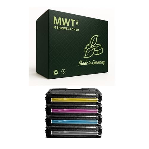 Image of Mehrwegtoner Toner Cartridge 4 x Compatible with Ricoh Aficio SPC252 SPC262 Replaces 407718 407716 407717 407719