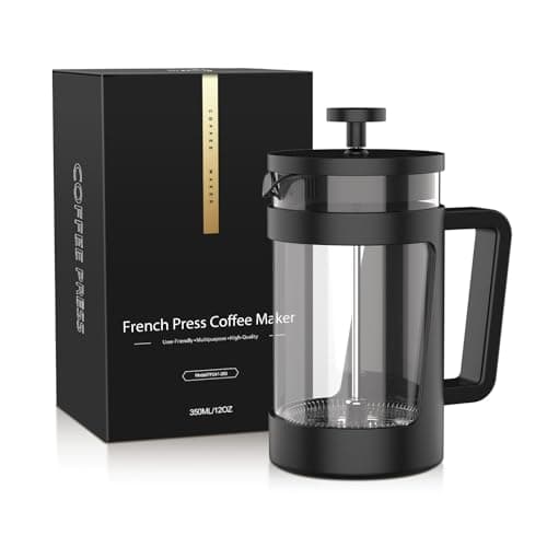 Image of RAINBEAN Cafetiere 1 Cup French Coffee Press, Small Cafetiere 1 Cup, Coffee Press for Ground Coffee, Caffettiera With 3 Level Filtration, Perfect For Coffee Lovers