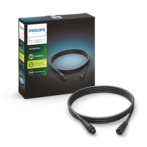 Image of Philips Hue Outdoor Extension Cable [2.5 Metre Black]