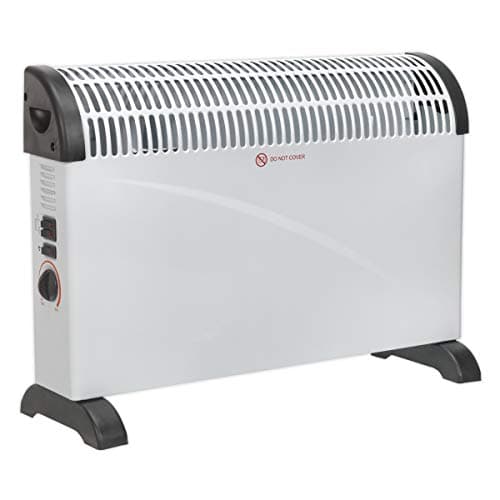 Image of Sealey Cd2005T Convector Heater 2000W 3 Heat Settings Thermostat Turbo Fan
