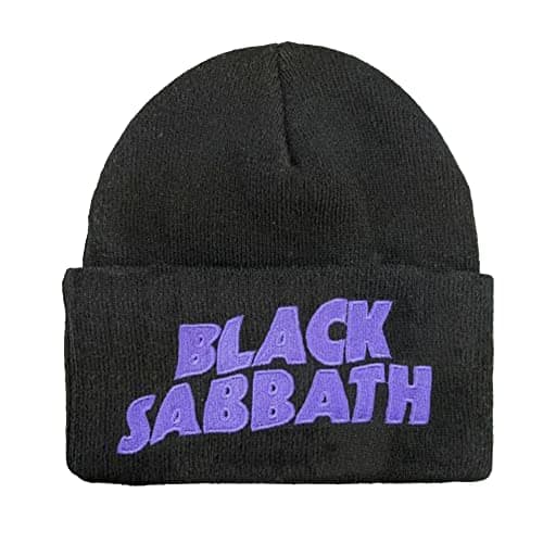 Image of Amplified Unisex Adult Logo Black Sabbath Beanie (One Size) (Black/Purple)
