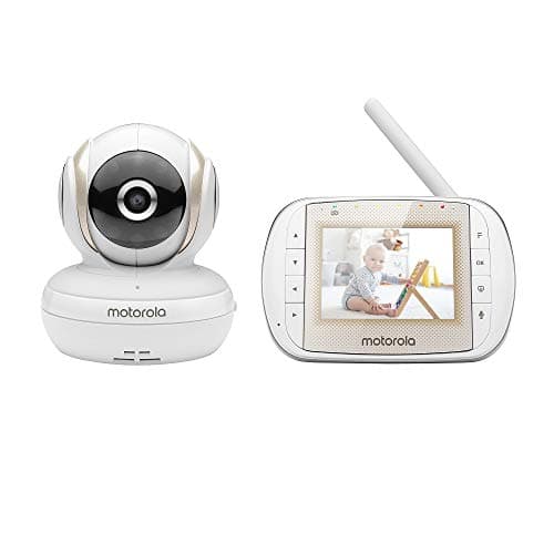 Image of Motorola MBP30A Video Baby Monitor with 3" Handheld Parent Unit and Remote Pan Scan