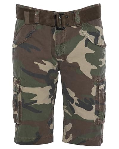 Image of Schott NYC Men's Trbatle30pk2 Short, Camo Kaki, 30W