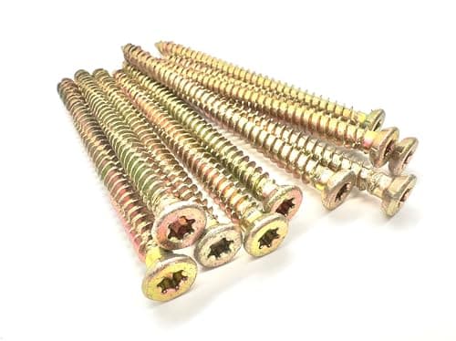 Image of Concrete Screws (Pack of 20) Multi-Fix Countersunk 7.5mm TX Easy Drive (7.5 x 100mm)