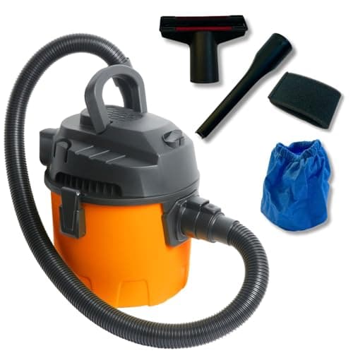 Image of Ark Mat WET AND DRY VACUUM CLEANER with Blow Function 10L - Lightweight 2.5kg Wet Dry Hoover with 800W Suction Power, Includes Hose Crevice Tool and Washable Filters for Home Garage Car
