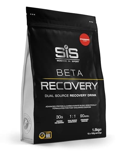 Image of Science in Sport BETA Recovery Dual Source Recovery Drink | Strawberry Protein Powder - Advanced Carbohydrate & Whey Protein Blend for Post-Endurance Exercise |30g Protein per Serving, 1.5kg