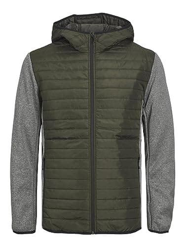 Image of JACK & JONES Male Hybrid Jacket, Rosin/Detail: grey melange sleeve, M