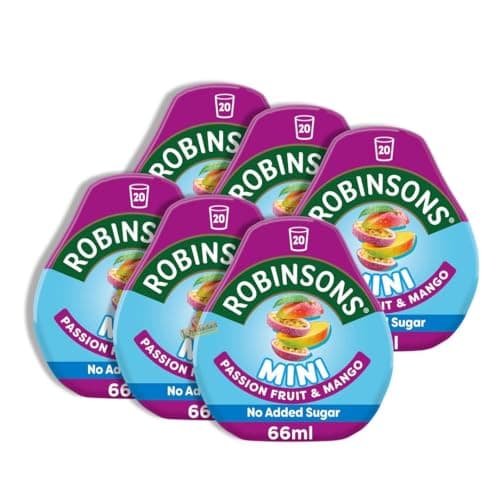 Image of 6x Robinson Mini No Added Sugar Low Calorie 66 ml, Apple and Blackcurrant