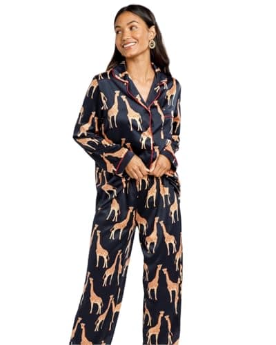 Image of Chelsea Peers Cw9004rgra20 Satin Long Pyjama Set