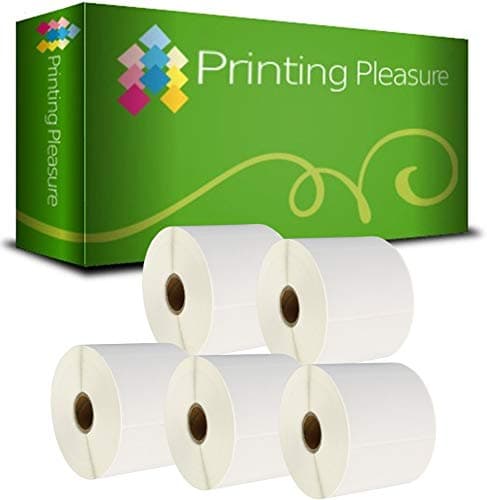 Image of Printing Pleasure 5X Compatible Zebra 76mm x 51mm White Direct Thermal Labels (1000 Labels per Roll) for Zebra, Toshiba, Citizen, Eltron, Orion, UPS Label Printers