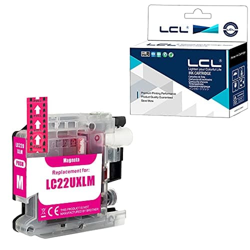 Image of LCL LC22U Magenta Ink Cartridge Replacement for Brother LC22U LC22UM XL High Yield for DCP-J785DW MFC-J985DW (1 Pack)