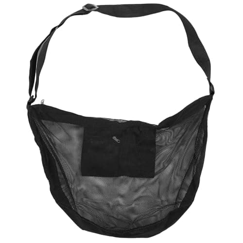 Image of Healeved Portable Mesh Balls Organizer Bag with Adjustable Strap Lightweight Single Ball Carrier for Sports Team and Gym Use