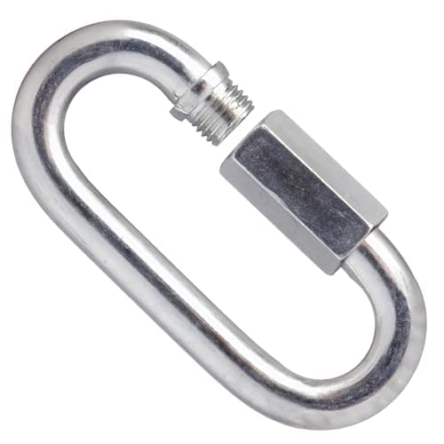 Image of 8mm Quick Link for Connecting Galvanised Steel Chain Heavy Duty 320kg Working Load (Pack of 1) J05B