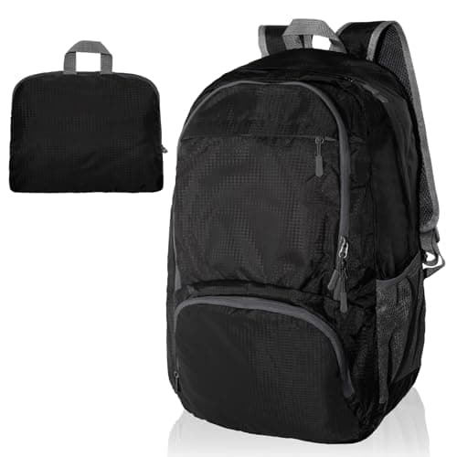 Image of JETOP Waterproof Rucksack for Men, 28L Backpack Mens Bags for Men and Women Compact Daypack with Multiple Compartments Durable Tear Resistant Nylon Bag for Camping Outdoor Adventures and Daily Travel