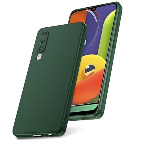 Image of Watana for Samsung Galaxy A50 A50S A30S Case, Soft-Touch Silicone Phone Case, Shockproof, DustProof, Antiskid Full Body Armour Phone Cover with Microfiber Lining for samsung A50 A50S A30S,Green