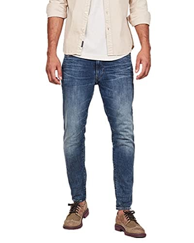 Image of G-Star Men's D-Staq 3D Slim Jeans, Blue (medium aged D05385-8968-071), 33W / 36L