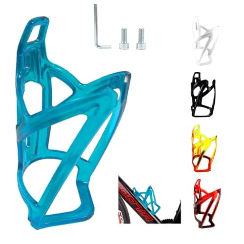 Image of Garegce Bike Water Bottle Cage, Cycling Bottle Cage Durable Non-Slip Bike Drinks Holder, Universal Fit for Mountain MTB Road Bikes Cycling Accessories - Peacock Blue