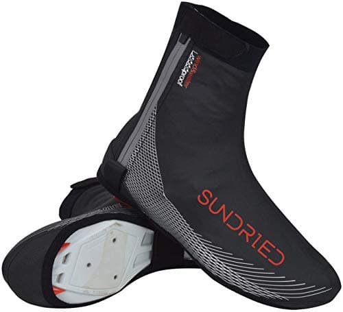 Image of Sundried Cycling Overshoes Best for Winter Summer Water Resistant Overshoes Road Bike MTB Mountain Bike Cycling Accessories (Black, XXL)