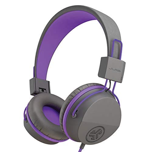 Image of JLab JBuddies Studio Kids Headphones Wired - On-Ear Childrens Headphones for Boys & Girls, Volume Limited Adjustable Kids Earphones with Microphone, Noise Isolation, Purple