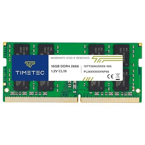 Image of Timetec Premium 16GB DDR4 2666MHz (PC4-2666V) PC4-21300 SODIMM Laptop RAM – 260-Pin 1.2V CL19 Non-ECC Unbuffered Memory Module for Laptop, Notebook, Mini PC, All-in-One