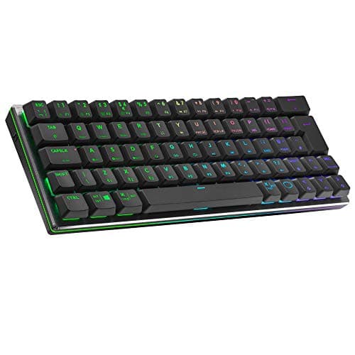 Image of Cooler Master SK622 Gaming Keyboard, 60% Configuration, Low Profile Mechanical Switches, RGB Lighting, Bluetooth & Wired Connection, Apple/PC/Smartphone Compatible - UK Layout