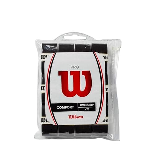 Image of Wilson Pro Overgrip Pack of 12 Black, One Size