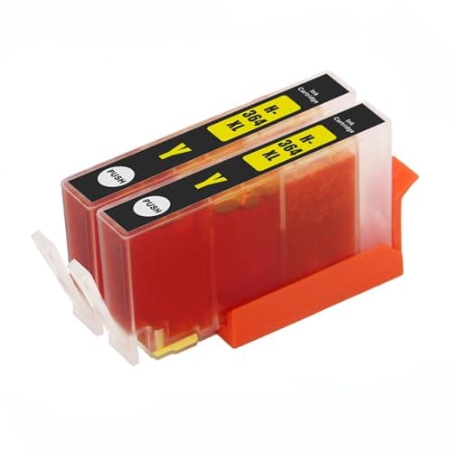 Image of Go Inks Compatible Yellow 364Y Ink Cartridge Replacement for HP 364 XL High Capacity for HP Photosmart, DeskJet & OfficeJet Printers (15ml) - 2 Pack